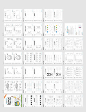 Schulstart Mäppchen – 25 Arbeitsblätter (Überblick)