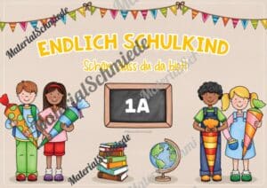Plakat: Endlich Schulkind (Vorschau 01)