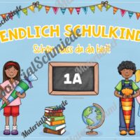 Plakat: Endlich Schulkind (Vorschau 02)