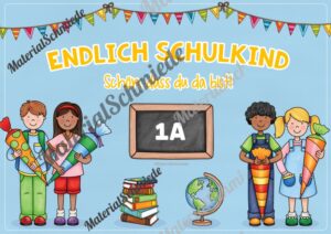 Plakat: Endlich Schulkind (Vorschau 02)