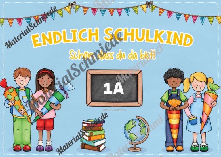 Plakat: Endlich Schulkind (Vorschau 02)