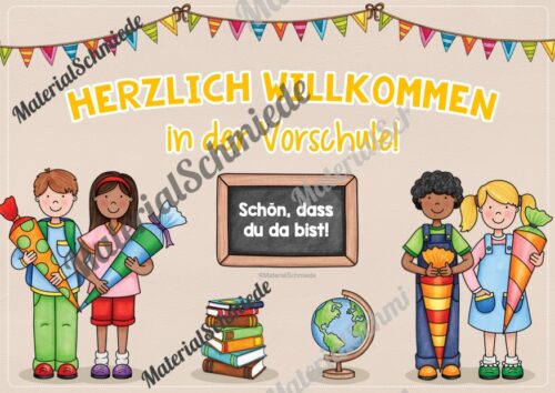 Plakat zum Schulstart (Vorschule - 4. Klasse) - Vorschau 01