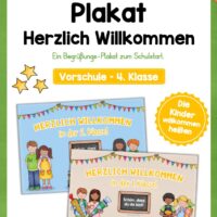Plakat zum Schulstart (Vorschule - 4. Klasse)