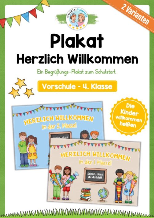 Plakat zum Schulstart (Vorschule - 4. Klasse)