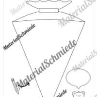 Übung zum ersten Schultag: Schultüte ausmalen (Vorschau 02)