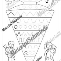 Übung zum ersten Schultag: Schwünge üben (Vorschau)