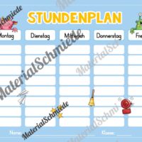 Stundenplan für das neue Schuljahr (Vorschau 01)