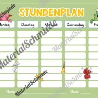 Stundenplan für das neue Schuljahr (Vorschau 03)