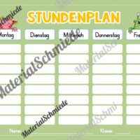 Stundenplan für das neue Schuljahr (Vorschau 07)