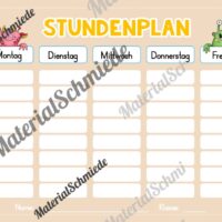 Stundenplan für das neue Schuljahr (Vorschau 08)