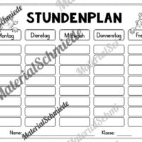 Stundenplan für das neue Schuljahr (Vorschau 10)