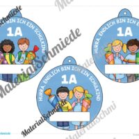 Umhängeschilder zur Einschulung (Vorschau 02)