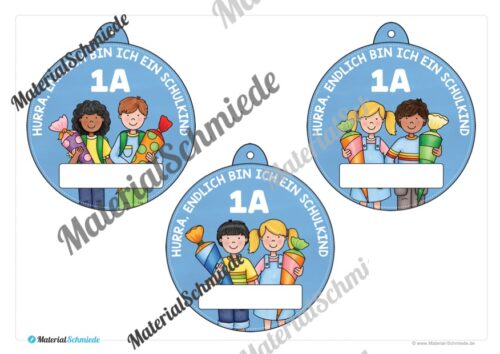 Umhängeschilder zur Einschulung (Vorschau 02)