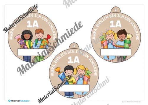 Umhängeschilder zur Einschulung (Vorschau 05)