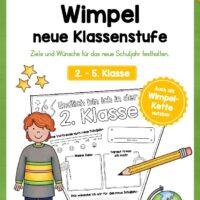 Wimpel: Meine neue Klassenstufe (Klasse 2-5)
