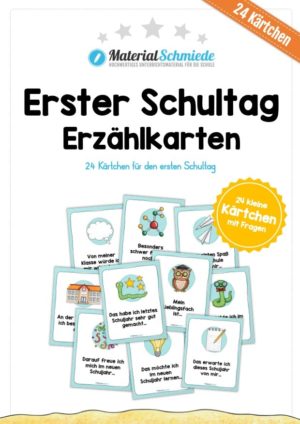 Erster Schultag - Erzählkarten