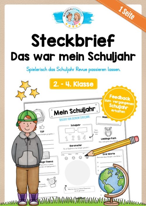 Steckbrief: Das war mein Schuljahr