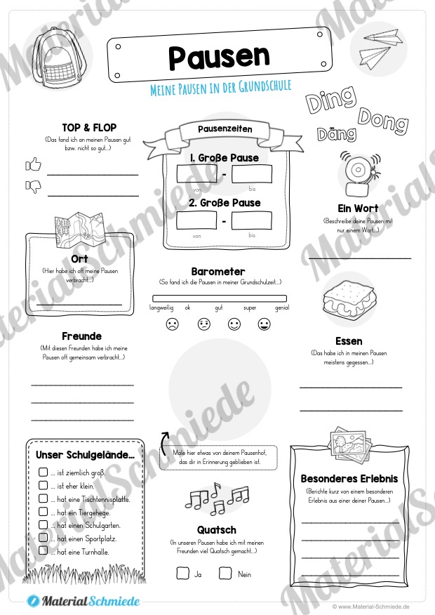 Meine Pausen in der Grundschule (Vorschau)