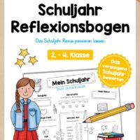Reflexionsbogen: Mein Schuljahr