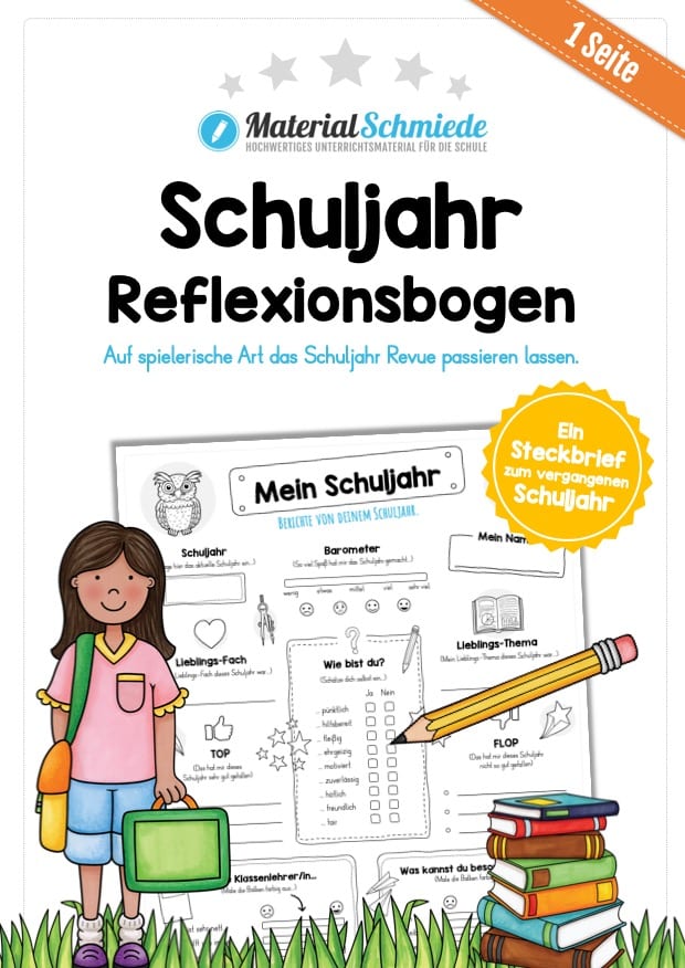 Reflexionsbogen: Mein Schuljahr