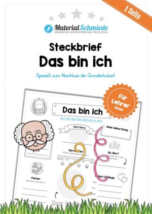 Das bin ich - für Lehrer (Abschluss Grundschulzeit)