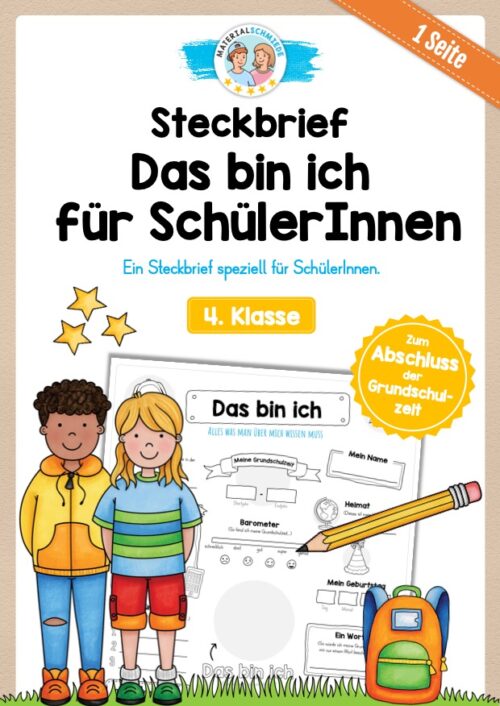 Das bin ich - für Schüler (Abschluss Grundschulzeit)