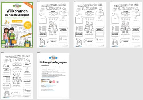 Steckbrief: Willkommen im neuen Schuljahr (2. - 5. Klasse) - Überblick