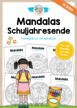 15 Mandalas zum Schuljahresende