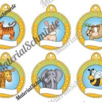 Medaillen mit Auszeichnungen für Schulkinder (Vorschau 02)