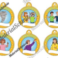 Medaillen mit Auszeichnungen für Schulkinder (Vorschau 06)
