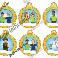 Medaillen mit Auszeichnungen für Schulkinder (Vorschau 12)