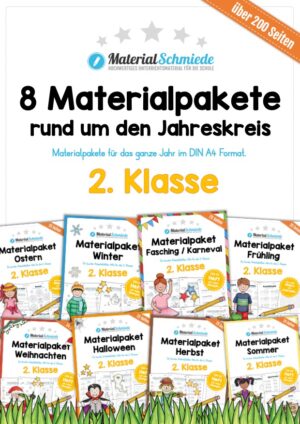 Bundle: 8 Materialpakete Jahreskreis (2. Klasse)