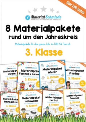 Bundle: 8 Materialpakete Jahreskreis (3. Klasse)