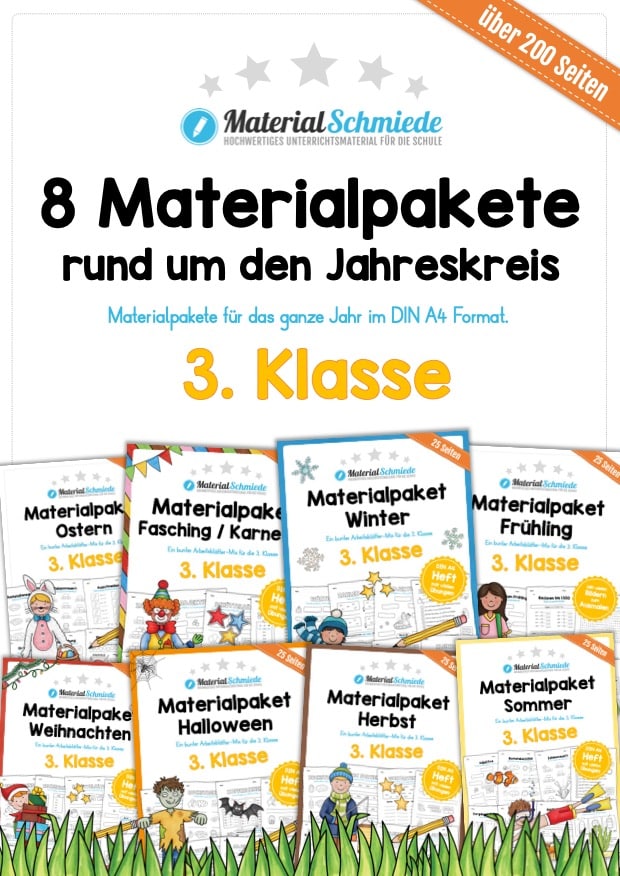 Bundle: 8 Materialpakete Jahreskreis (3. Klasse)