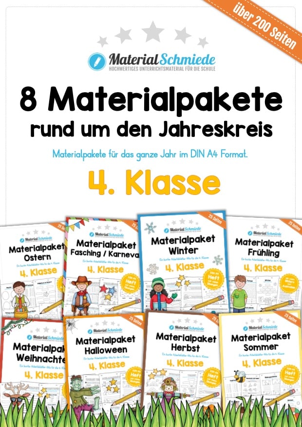 Bundle: 8 Materialpakete Jahreskreis (4. Klasse)