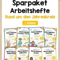 Sparpaket: 8 Arbeitshefte zum Jahreskreis (1. Klasse)