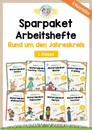 Sparpaket: 8 Arbeitshefte zum Jahreskreis (1. Klasse)