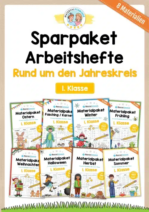 Sparpaket: 8 Arbeitshefte zum Jahreskreis (1. Klasse)