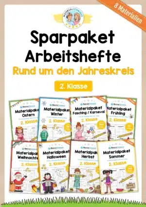 Sparpaket: 8 Arbeitshefte zum Jahreskreis (2. Klasse)