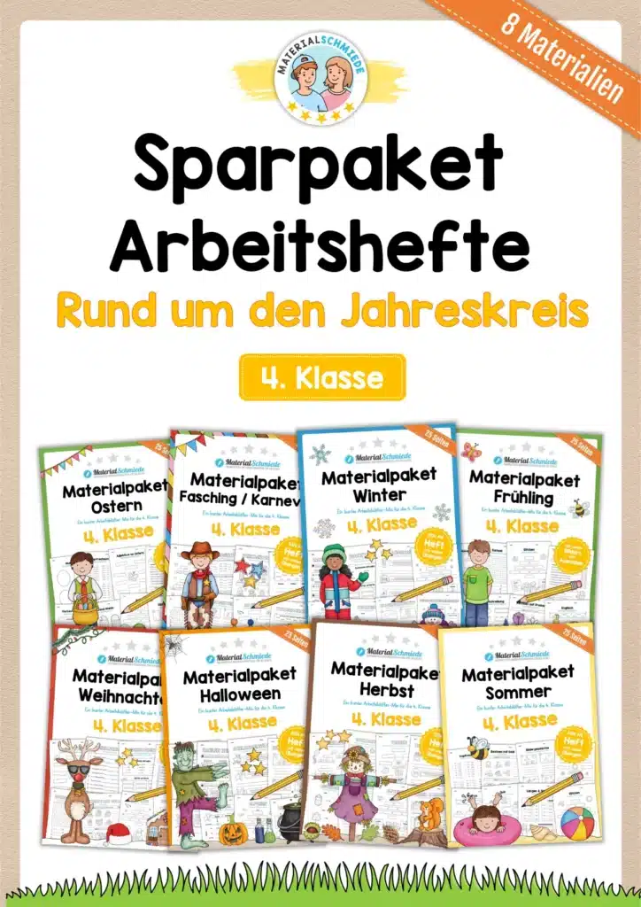 Sparpaket: 8 Arbeitshefte zum Jahreskreis (4. Klasse)