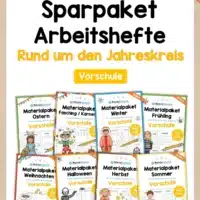 Sparpaket: 8 Arbeitshefte zum Jahreskreis (Vorschule)