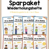 Sparpaket: Deutsch & Mathe 1. - 4. Klasse (Wiederholungshefte)