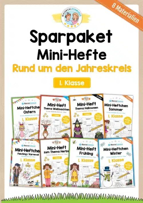 Sparpaket: 8 Mini-Hefte Jahreskreis (1. Klasse)