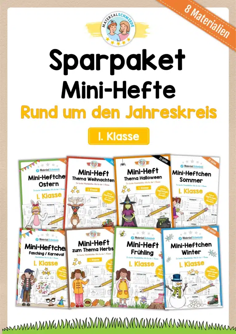 Sparpaket: 8 Mini-Hefte Jahreskreis (1. Klasse)