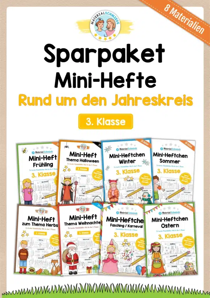 Sparpaket: 8 Mini-Hefte Jahreskreis (3. Klasse)
