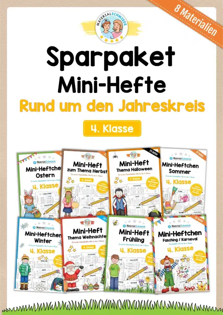 Sparpaket: 8 Mini-Hefte Jahreskreis (4. Klasse)