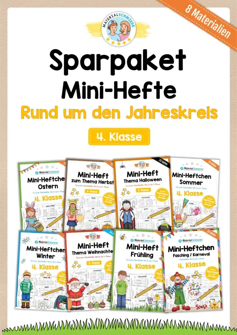 Sparpaket: 8 Mini-Hefte Jahreskreis (4. Klasse)