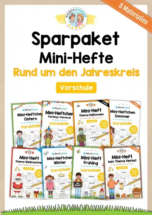 Sparpaket: 8 Mini-Hefte Jahreskreis (Vorschule)