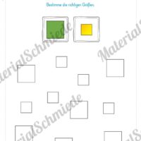 Übung für die Vorschule: Größenwahrnehmung (Vorschau 02)