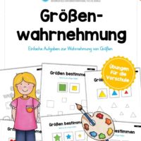 Übung für die Vorschule: Größenwahrnehmung (5 Arbeitsblätter)